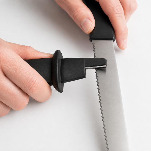 Knife sharpener with carbide insert